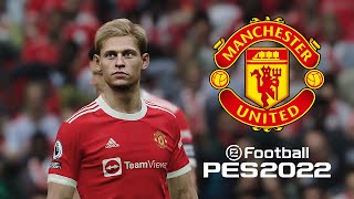 WELCOME TO MANCHESTER UNITED🔴🔴  FRENKIE DE JONG  TRANSFER RUMOR  PES 2022 GAMEPLAY [upl. by Chiles]