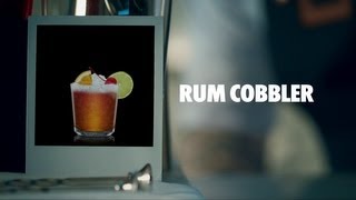 RUM COBBLER DRINK RECIPE  HOW TO MIX [upl. by Drusy]