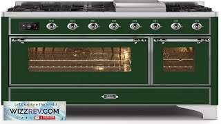 Majestic II Series 48quot Dual Fuel Range w 8 Elements ChromeEmerald Green Review [upl. by Laban860]