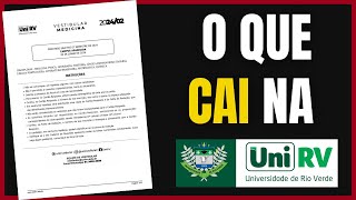 O que cai no vestibular de medicina da UniRV [upl. by Suhploda]