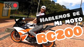 Adiós RC200 ficha técnica lo bueno y lo malo KTM [upl. by Drahser]