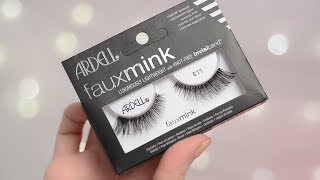 Ardell Faux Mink Lash 811 Try On amp Wear Test  CORRIE V [upl. by Ahsirhcal]