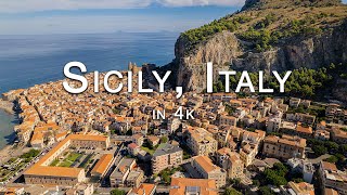 Sicily Italy 4K  Drone [upl. by Ecilahc]