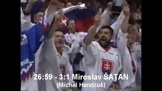 Slovensko  Rusko 43 Finále MS v hokeji 2002 [upl. by Ahsieyn970]