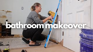 Old Bathroom Gets A Major Makeover  DIY Extreme Bathroom Makeover Part 2  Bathroom Remodel [upl. by Nybor]