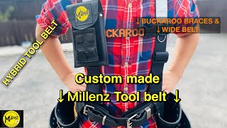 Custom tool belt made to the clients request including fitting it to a set of Buckaroo braces amp belt [upl. by Michele871]