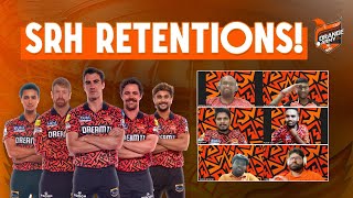 SRH IPL 2025 Retentions Announced Klaasen Cummins amp Nitish Reddy Lead the Charge [upl. by Llebana]