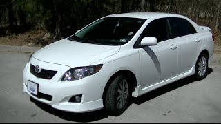 2010 Toyota Corolla S Startup Tour amp Test Drive [upl. by Kinnie]