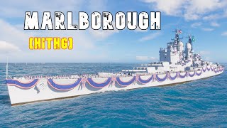 World of WarShips Marlborough  5 Kills 251K Damage [upl. by Ylrebmic]