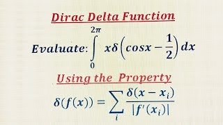 Dirac Delta functionAn important conceptual problem based on properties of delta function [upl. by Catarina]