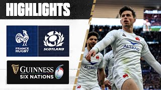 HIGHLIGHTS  🇫🇷 France v Scotland 🏴󠁧󠁢󠁳󠁣󠁴󠁿  2023 Guinness Six Nations [upl. by Doretta]