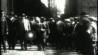 Elihu Root and members of his US Special Diplomatic Mission arrive in Russia duriHD Stock Footage [upl. by Jobe]