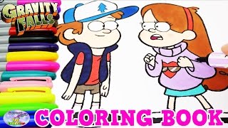 Gravity Falls Coloring Book Dipper Mabel Disney XD Episode Surprise Egg and Toy Collector SETC [upl. by Sigfried]