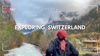 Solo traveling  Switzerland  exploring Swiss villages  wandering Lauterbrunnen Trummelbach Falls [upl. by Rhodie556]