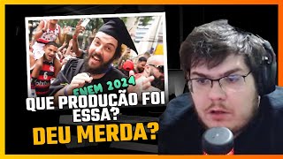 CASIMIRO REAGINDO AO REPÓRTER DOIDÃO ENEM 2024 DEU RUIM [upl. by Elson476]