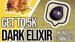 TH7 Fastest Way to Farm Dark Elixir  Best TH7 Dark Elixir Farming Attack Strategy in 2021 5K DE [upl. by Ivana]