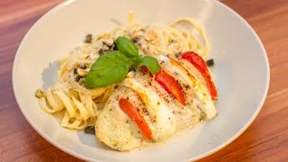 Rezept für Hähnchenbrust Caprese [upl. by Georgy279]