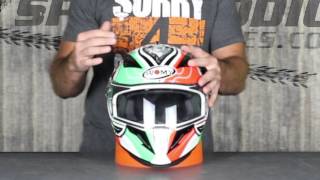 Suomy Halo Helmet Review at SpeedAddictscom [upl. by Noillid]