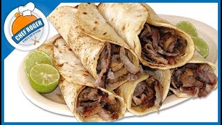 El secreto de los taqueros para hacer TACOS ARABES para negocio o casa  Chef Roger [upl. by Inaliel]