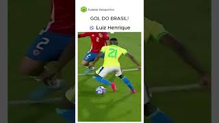 GOL DO BRASIL  ⚽ LUIZ HENRIQUE  CHILE X BRASIL [upl. by Des]