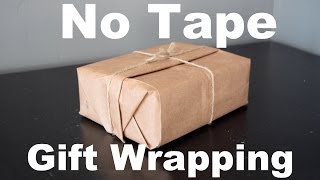 No Tape Gift Wrap  Christmas Gift Wrapping For Guys [upl. by Lleryd]