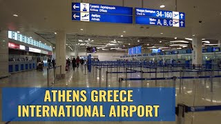 Athens Greece International Airport ATH Terminal Walk January 2024 [upl. by Fayette]