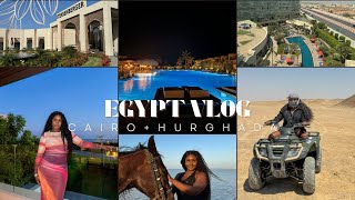 EGYPT VLOG VISITING CAIRO  HURGHADA  RESORT LIFE QUAD BIKING HORSE RIDING PYRAMIDS OF GIZA [upl. by Iamhaj]