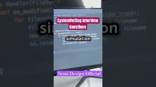 SystemVerilog VLSI Interview Questions semiconductor vlsi shorts interviewquestions [upl. by Lizzie]