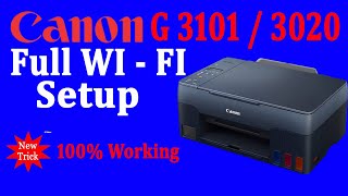 Canon G3020 Wifi Setup  Canon Printer ko Wifi Se Laptop se connect kaise kare  G3020 Wireless Set [upl. by Haleemak]