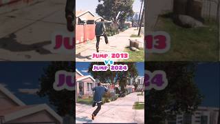 GTA 5 Jump Evolution 2013 Vs 2024  GTA 5 Enhanced Vs Exhanced Jumping Comparison rockstargames [upl. by Amaryllis]