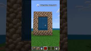 Raw Iron Block Portal はいよろこんで minecraft minecraftshorts videoshort shortsvideo shorts [upl. by Troxell]