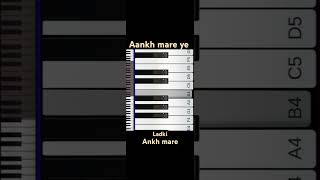 Ankh mare ye ladki aankh mare song play on real piano gameviralhorts anshartxyz [upl. by Atahs209]