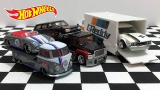 Unboxing Hot Wheels Team Transport Car Culture Trucks [upl. by Lek]