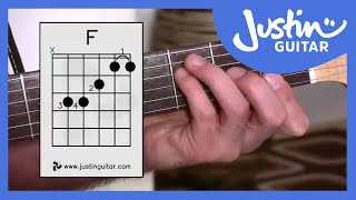 3 Ways of Playing F Chord  Guitar Lesson  Guitar for Beginners Stage 6 BC161 [upl. by Faust818]