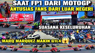 pantau full di hari pertama gelar motoGP 🇮🇩 sirkuit mandalika Rider sangat suka amp senang [upl. by Nilat]