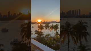 Sunset Tonight home miamibeach flamingopoint sunset goodvibes beautiful nature miami city [upl. by Nyrmac]