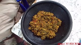 Another Way Of Cooking Cocoyam Leaves Stew In An African Home [upl. by Kamerman]