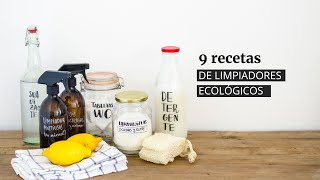 9 recetas de limpiadores ecológicos caseros [upl. by Aehtorod]