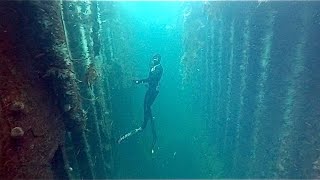 Freediving an old WW2 shipwreck  HMS Port Napier [upl. by Timoteo]