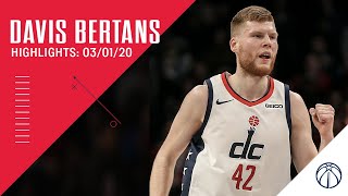 Highlights Davis Bertans vs Warriors  030120 [upl. by Danika]