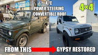 ARMY GYPSY To OFFROAD GYPSY Restoration  AC Power Steering  Gypsy Getting modified in Punjab [upl. by Aninaj]