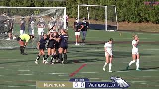 102224 Wethersfield Girls Soccer vs Newington Regular Season Finale [upl. by Ateuqirne]