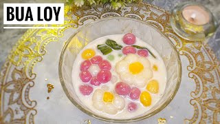 Rice Balls in Coconut Milk Bua Loy  Thai Dessert  Thai Girl in the Kitchen [upl. by Aleyak]