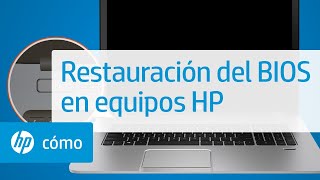 Restauración del BIOS en equipos HP  HP Computers  HP Support [upl. by Kcirddet]