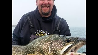 Milwaukee Harbor Giant Trout and Salmon fishing in December [upl. by Aissatsana]