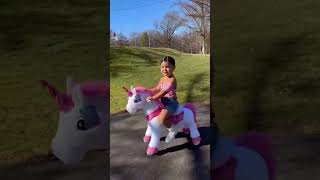 baby ride a hoarse cutebaby keÅŸfet baby viralvideo funny [upl. by Leopoldeen]