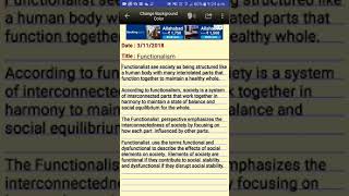 What is Functionalism in Sociology [upl. by Nyahs393]