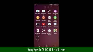 Sony Xperia Z2 D6503 Hard reset [upl. by Aba805]