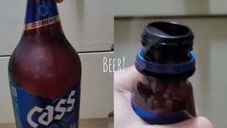 Opening a plastic bottled beer beautifully 🍺 cheers 🍻  Super Satisfying ASMR [upl. by Ancelin845]