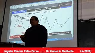 Jugular Venous Pulse Curve 42018 by Dr Khaled A Abulfadle [upl. by Fritzie682]